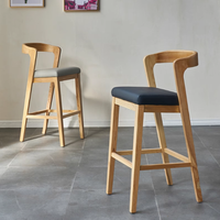 Tables hautes de bar en bois modernes, ensemble de chaises pour manger, café de restauration rapide, thé au lait, cantine, pour hôtels, écoles, salons