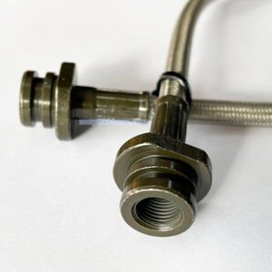 <span class=keywords><strong>Tuyau</strong></span> <span class=keywords><strong>de</strong></span> <span class=keywords><strong>frein</strong></span> flexible en Ptfe tressé en acier inoxydable 3an An-3 et acier avec raccords <span class=keywords><strong>de</strong></span> placage vert <span class=keywords><strong>olive</strong></span> - Product Image 3