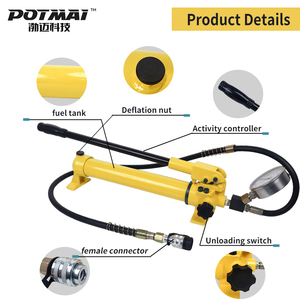 CP-700 (metre ile) taşınabilir el kumandalı hidrolik basınç pompası 700 Bar yüksek basınçlı el pompaları - Product Image 3