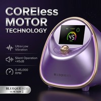 Машинка для маникюра BQ118 с бесщеточным мотором, 45000 об/мин, низкий уровень вибрации, бесшумная электрическая пилка для профессионального использования в салонах красоты