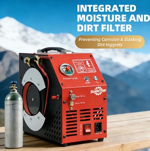 SolidTop <span class=keywords><strong>PCP</strong></span> Luchtcompressor 4500PSI/30MPa Automatische Afsluiting Olievrij AC 12V/110V 350W Draagbare Pomp voor Paintball Duiken - Product Image 4