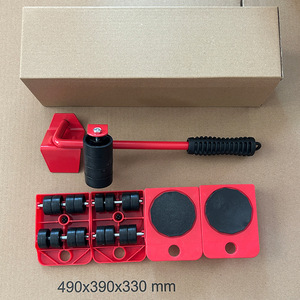 Herramienta Elevadora de Muebles Resistente con 4 Deslizadores, Kits de Movimiento Giratorios de 360° para Refrigerador, Lavadora, Armario - Product Image 6