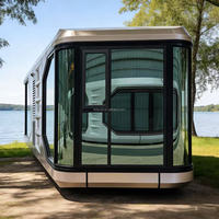 Maisons mobiles de type capsule spatiale prêtes à l'emploi, lit d'hôtel, conteneurs habitables, maisons mobiles de type conteneur haut de gamme pour hôtels et résidences
