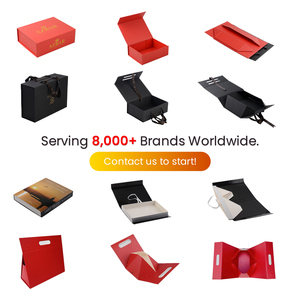 Boîte cadeau magnétique pliable personnalisée de luxe écologique pour cosmétiques, vêtements, chemises - Product Image 3