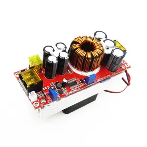 1200W 20A DC-DC Boost Converter 10-60V para 12-90V carregador de tensão ajustável Step Up Power Supply Module