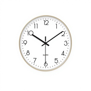 นาฬิกาแขวนผนังแบบติดตั้งได้ทุกที่ ดีไซน์ทันสมัย ไม่ต้องเจาะผนัง ใช้กลไกควอตซ์ ดีไซน์เรียบง่าย เหมาะสำหรับห้องนั่งเล่นและห้องนอน โครงสร้างแข็งแรงด้วยวัสดุแร่ - Product Image 1