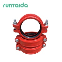 Raccord de tuyauterie en fonte ductile rigide rainuré de 2 1/2 pouces (10 mm) pour la lutte contre l'incendie