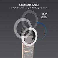 Soldes Exceptionnelles : Mini Anneau Lumineux Bicolore Rechargeable USB-C à Clipser pour Téléphone, Idéal pour les Appels Vidéo, le Streaming en Direct et le Maquillage