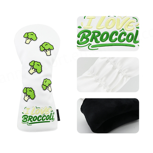 Couvre-chefs de club de golf personnalisés Couvre-chef de putter maillet à lame de brocoli Couvre-chef de golf en fer - Product Image 3