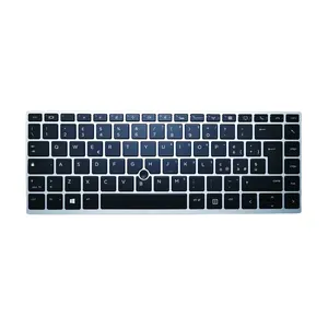 <span class=keywords><strong>Clavier</strong></span> à membrane 840 G5 pour Elitebook, disposition italienne, grande touche Enter, cadre argenté, ultra fin, inclinaison réglable, <span class=keywords><strong>clavier</strong></span> d'ordinateur portable - Product Image 1