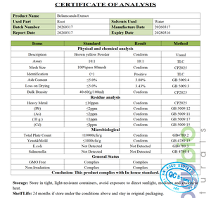 Extrait naturel de <span class=keywords><strong>Belamcanda</strong></span> Chinensis 10:1 20:1, poudre d'extrait de racine de mûrier noir pour compléments alimentaires, échantillon gratuit et prix de gros - Product Image 3