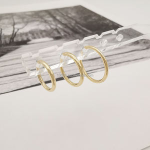 Joyería fina, anillo de Nariz de oro auténtico de 14 quilates, 8mm, 10mm, 12mm, joyería corporal para mujer y niña, oro sólido personalizado - Product Image 4