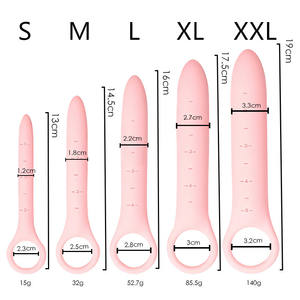 SEXBAY Silicone Dildo with Pull Ring 5 Tamanhos um Conjunto Anal <span class=keywords><strong>Plug</strong></span> Silicone Artificial Penis <span class=keywords><strong>Butt</strong></span> <span class=keywords><strong>Plug</strong></span> para Sexo Anal Feminino e Masculino - Product Image 3