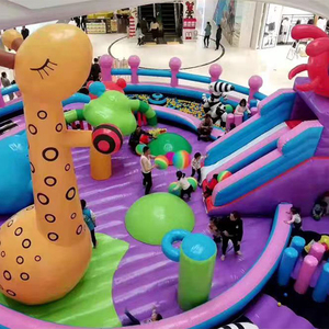 Tùy chỉnh lớn ngoài trời vui vẻ thành phố nhảy lâu đài trẻ em Người lớn sân chơi trong nhà thiết bị giải trí Carnival Inflatable nảy - Product Image 6