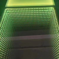 Dalles de sol interactives LED d'intérieur, style miroir, 3D RGB, IP67, pour diffusion en direct, piste de danse lumineuse, activées par le mouvement, avec effet stroboscopique