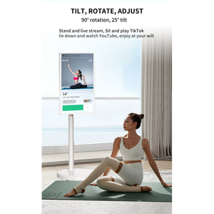 Afficheur numérique intelligent portable de 27/32 pouces avec écran tactile, résolution 4K, utilisation en ascenseur, affichage mobile sans fil pour intérieur - Product Image 2