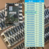 Disque dur interne de bureau bleu 2 To HDD WD20EZAZ 3,5 pouces SATA 3 6 Gbit/s 5400 tr/min 256 Mo de cache CMR NCQ Solution de stockage pour PC de bureau