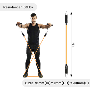 Latex Resistance <b>Bands</b> Set 10-50 Lbs Natural Rubber <b>Exercise</b> <b>Bands</b> for Strength Training All Ages High Elasticity - Product Image 3