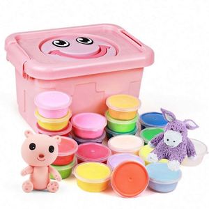 Custom Promotional Eco-Friendly Non-Toxic Super Light Soft Playdough Slime Toys with Air Dry <b>Polymer</b> Clay for Stress Relief - Product Image 1