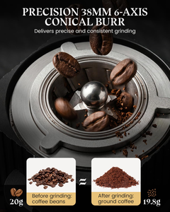 Nuevo Molinillo de Café Manual Portátil USB Tipo C de 1 kg, con Muela Cónica de Aleación de Aluminio 420 y Acero Inoxidable, 60 RPM, para Hotel - Product Image 3