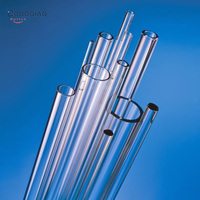Tube de verre saphir poli optique, cylindre, Tube et tige lentilles en verre