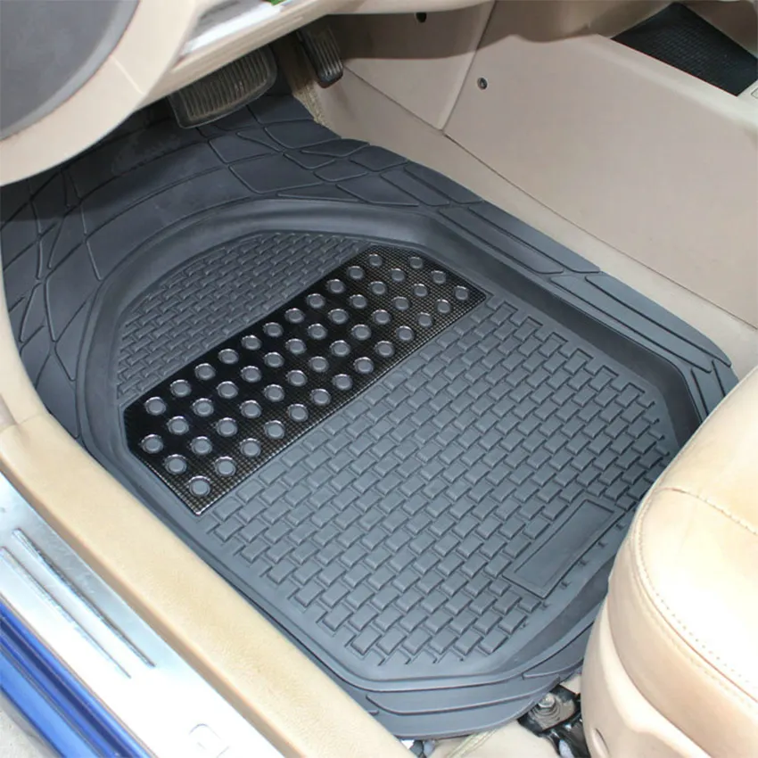 All Weather Universal Customized 4 Pcs Colorful Rubber Car Floor Mat