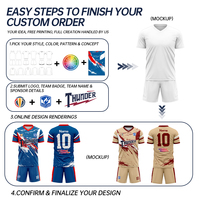 Nouveau design de maillot de football personnalisé, ensembles de football respirants pour l'entraînement des jeunes avec impression par transfert thermique