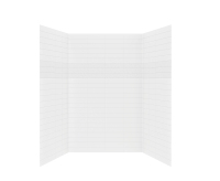 Panneau mural de douche en grande dalle de marbre cultivé 3D, ignifuge et étanche, pour hôtel, salle de bain intérieure, contour de baignoire, lignes texturées horizontales