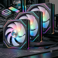 Ventilateur de refroidissement ARGB 120 mm, ventilateur de boîtier PC RVB adressable, ventilateur de refroidissement d'ordinateur haute vitesse