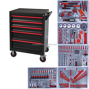 Armoire à outils industrielle en acier, 7 tiroirs, sur roulettes, verrouillable, OEM, capacité 300 kg, style européen, pour <span class=keywords><strong>garage</strong></span> et <span class=keywords><strong>atelier</strong></span> - Product Image 1