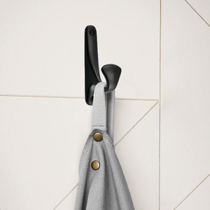 Gancho de pared DTA East Pacific, gancho individual para colgar ropa, rectangular, resistente al óxido, montado en la pared, estilo simple, accesorios de baño - Product Image 2