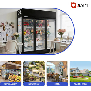 Refrigerador Vertical Comercial con Enfriamiento por Aire y Pantalla Digital para Almacenamiento de Flores, con Estantes Ajustables para Floristerías - Product Image 4