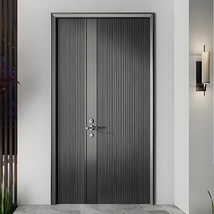 Mexin CE Certified Steel Front Entry <strong>Door</strong> with Anti-Theft Feature Modern Design for Hotels Villas &amp; Commercial Use - Product Image 2