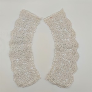 Accesorios de cuello desmontables <span class=keywords><strong>collar</strong></span> de encaje material de encaje negro collares de escote para niños encaje kerah aplikasi - Product Image 3