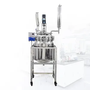 Biorreator de aço inoxidável para cultura celular, reagidor de fermentação em escala de laboratório 10L 20L 50L 100L, Airlift
