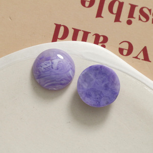 Nouvelles breloques rondes plates irrégulières de 20 mm en résine effet crème glacée, patchs <span class=keywords><strong>bouton</strong></span> pour boucles d'oreilles, pinces à cheveux et accessoires de décoration - Product Image 5