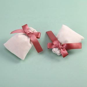 Sac de rangement en microfibre rose pour bijoux, exporté par Christmas Factory, personnalisable avec logo imprimable, vente chaude - Product Image 4