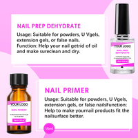 Primaire pour ongles sans acide, Gel UV/LED, Top Coat, Primaire et Déshydratant pour ongles