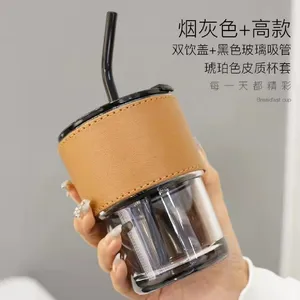 2024 Thủy Tinh Bền Nước Chanh Tritan Trái Cây Infuser Chai Với Độc Đáo Rò Rỉ Bằng Chứng Kín Cup Chai Nước Sinh Viên Cô Gái Phụ Nữ