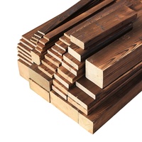 Panneaux de bois carbonisé traité en profondeur anti-corrosion, directement fournis par le fabricant, en pin chinois et en sapin Douglas, pour l'extérieur/l'intérieur