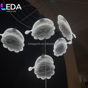 LEDA Hot Christmas Holiday <b>Decoration</b> LED White Light Christmas Tree Hanging Santa Claus <b>Ceiling</b> <b>Decoration</b> for Home Outdoor - Product Image 3