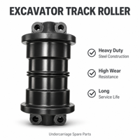 Rouleau de chenille de qualité OEM pour Komatsu PC200 D85 D65 Caterpillar E320 D6D D7G Volvo EC210 Pièces de train de roulement pour excavatrice et bulldozer