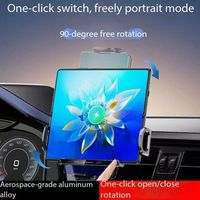 Chargeur de voiture sans fil électrique pliable 3-en-1 à double bobine avec bras à verrouillage automatique anti-tremblement 15W QC3.0 Port Type-C