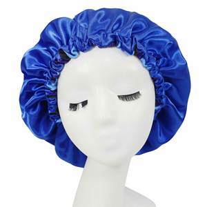 Bonnet en velours satiné double face réversible avec logo personnalisé pour femme, tailles adultes, turban de mode, vente en gros - Product Image 1