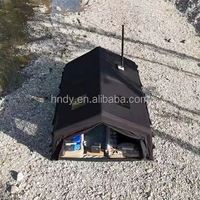 Grande tente gonflable noire la plus populaire de famille de camping avec deux salles