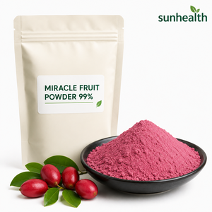 Extrait naturel de baie <span class=keywords><strong>miracle</strong></span>, poudre de <span class=keywords><strong>Miraculine</strong></span> de <span class=keywords><strong>fruit</strong></span> mystérieux, qualité alimentaire, extrait végétal, emballé sous vide en fût - Product Image 1