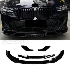 ลิ้นกันชนหน้ารถยนต์ สีดำเงา สำหรับตกแต่ง BMW X3 X4 IX3 G01 G02 G08 2023+ อุปกรณ์ตกแต่งรถยนต์ - Product Image 1