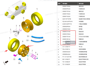 在庫Chery Jetour Zongheng G700自動車部品新品車用タイヤと車用リム - Product Image 3