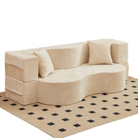 Modernes, Einfaches, Abnehmbares, Waschbares, Vakuumkomprimiertes, Faulenzersofas für Apartments, zum Sitzen, Liegen, Klappbares Schlafsofa