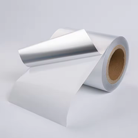 Film aluminisé PET argent mat pour papier autocollant adhésif pneu étiquette de pneu usine de Chine